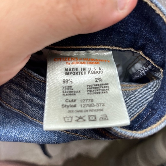 Citizens Of Humanity Ava Low Rise Straight Leg Jeans Womens 24 waist Blue 2315 - Picture 5 of 12